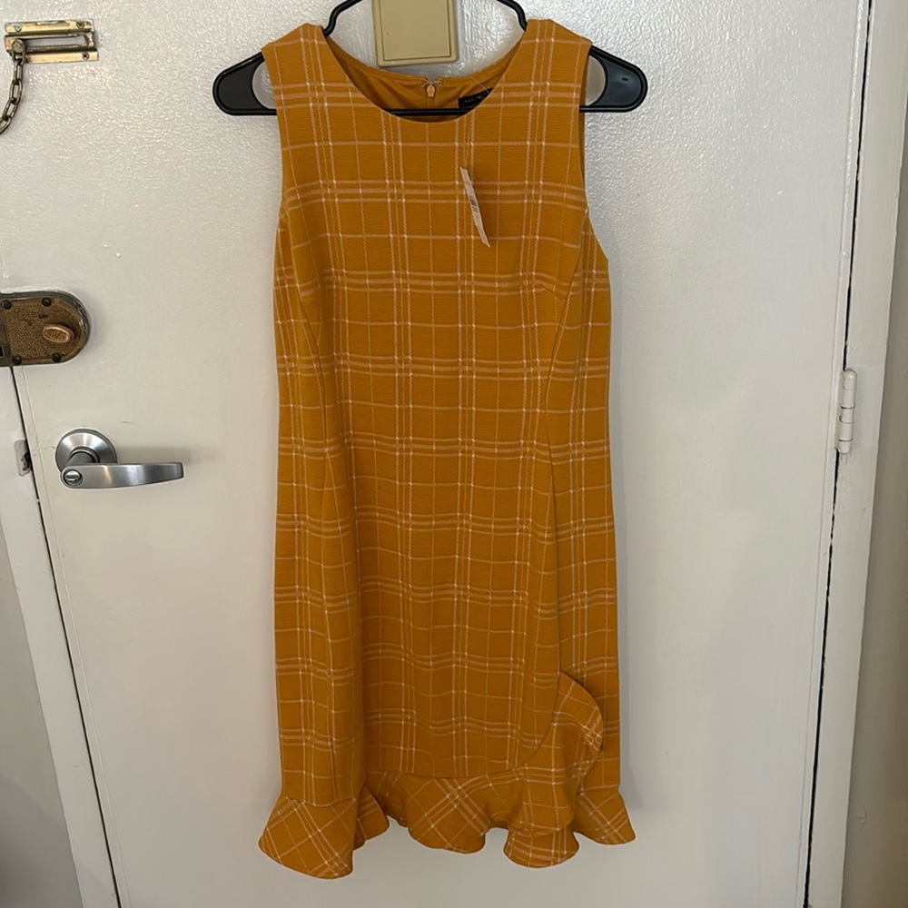 Yellow Ann Taylor Fall Business Casual Dress - NWT